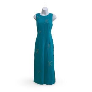 Vintage Virgo II Maxi Linen Dress